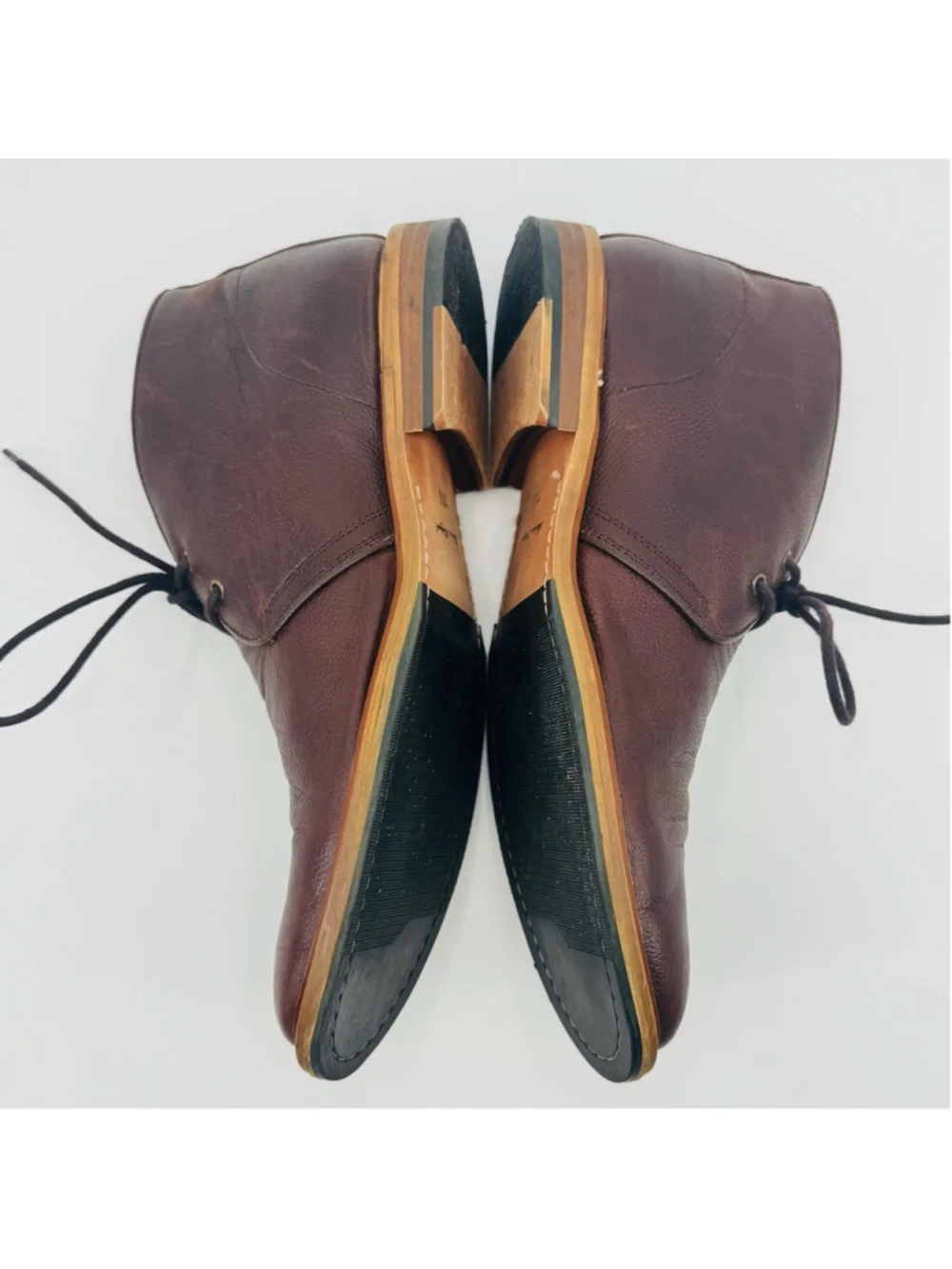 Supply Lab Men's Eli Brown Brown Leather Chukka Boots 11.5